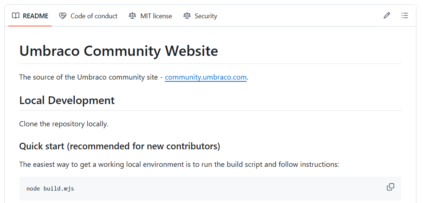 github repo