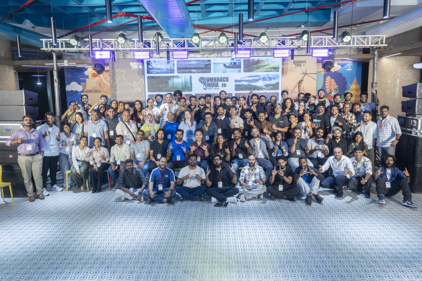 Group picture of the attendees at Umbraco India Festival
